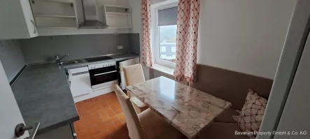Küche mit Essecke - Wohnung mieten in Sankt Englmar - Sankt Englmar-Neu renovierte 3-Zi.Whg. mit herrlicher Aussicht ab sofort zu vermieten, z.T. möbliert