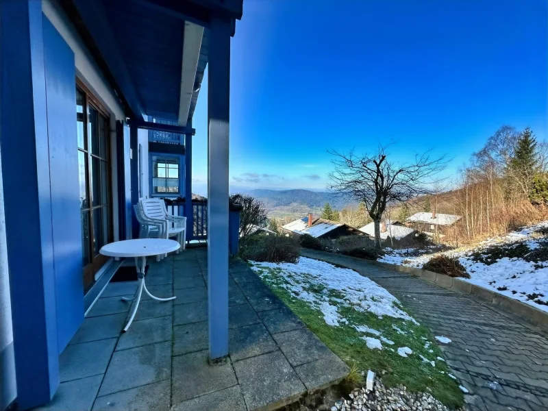 Terrasse mit Blick zum Arber