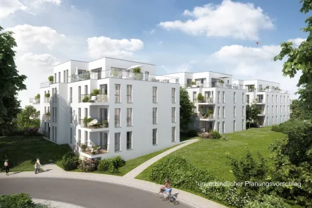 3D Planungsvorschlag - Grundstück kaufen in Lorsch - Projektiertes Grundstück für 35 Wohnungen mit TG-Eine lukrative Chance für Bauträger und Investoren