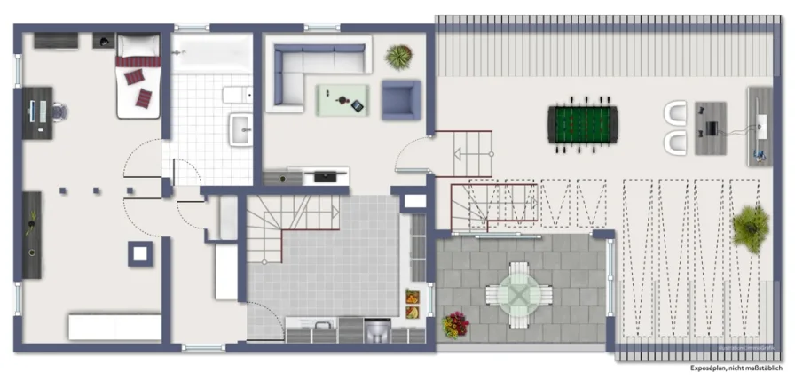 Grundriss Wohnung OG/DG I