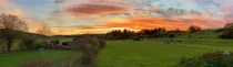 Abendstimmung vom Balkon