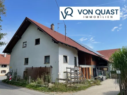 Süd-Westansicht - Titel - Haus kaufen in Reichling - Dreispänner in ehem. Bauernhaus zum Selbstausbau