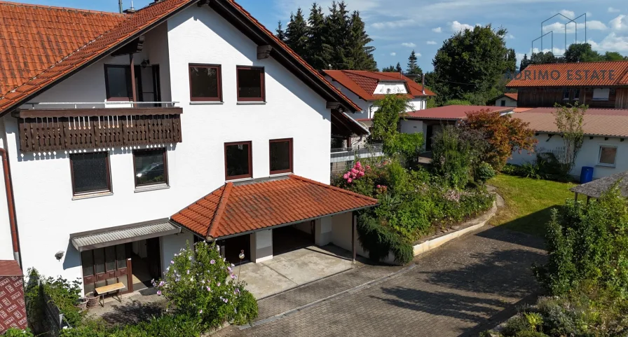 Luftbild - Haus kaufen in Altenstadt - Familien aufgepasst! Mehrgenerationenhaus mit sonnigem Garten und vielen Extras!