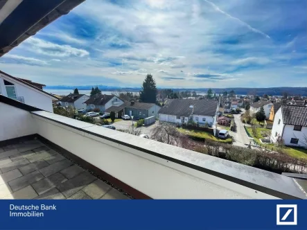 Panoramablick Dachloggia - Wohnung kaufen in Überlingen - Erweitern Sie Ihr Se(e)hvermögen: Wohnung mit Panorama-Aussicht in bevorzugter Lage