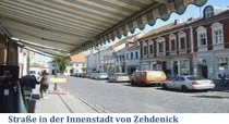 Straße in der Innenstadt von Zehdenick 