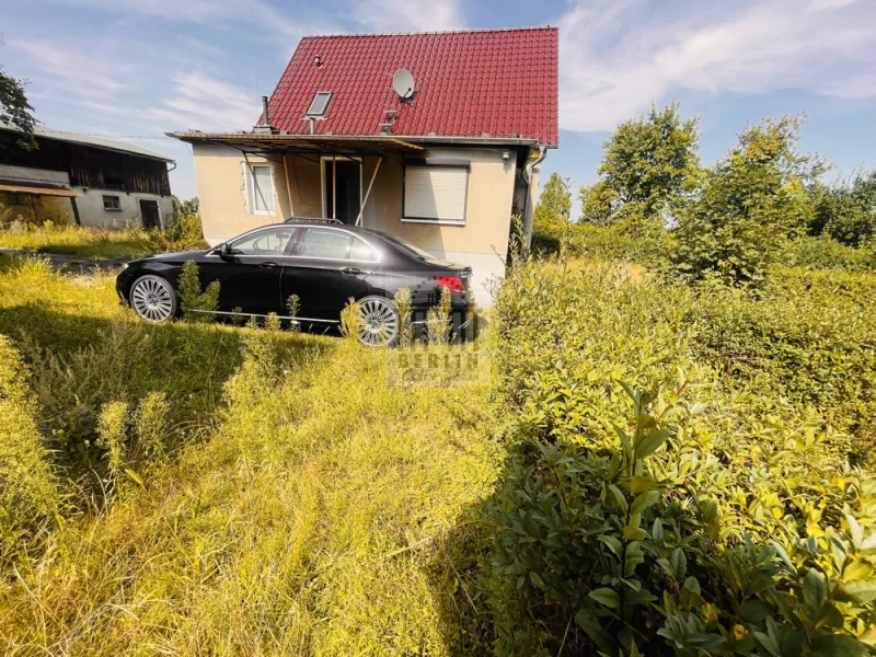 Seitenansicht in Richtung Eingangsbereich zur Immobilie