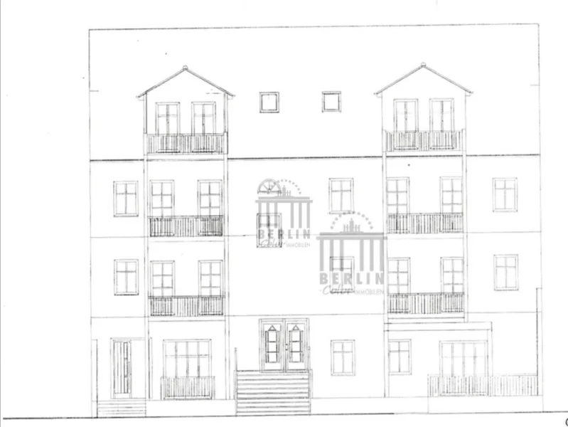 Frontansicht  - Haus kaufen in Zehdenick - Top - Lage- Stadt - Zehdenick-MFH mit 8 Wohnungen & 9 Carports -modernisiert - als Kapitalanlage !