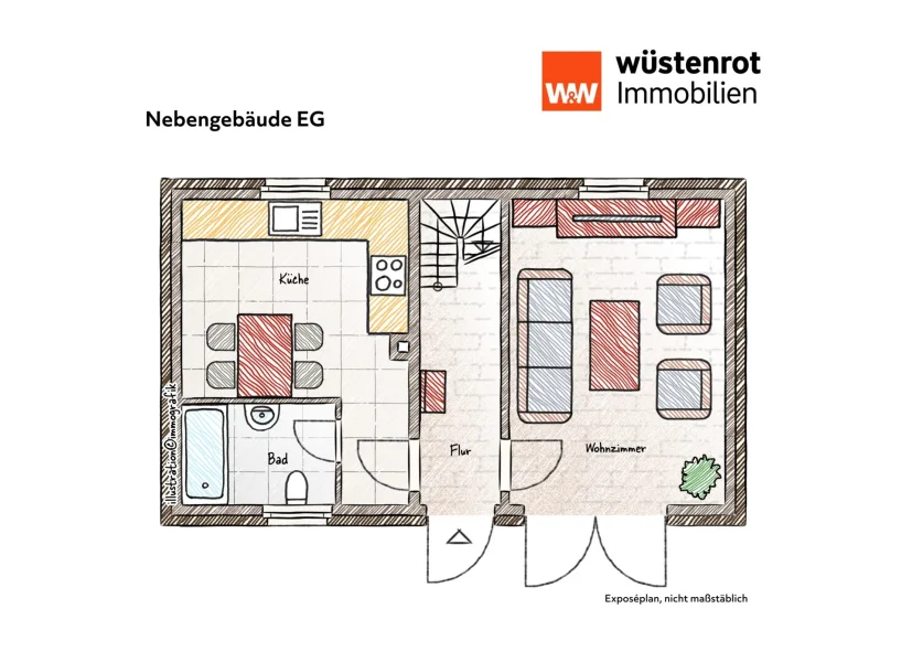 Grundriss Nebenhaus Erdgeschoss