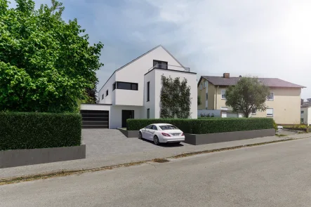 Visualisierung | Hochvogelstraße 2 - Haus kaufen in Landsberg am Lech - MODERNES STADTHAUS mit 4 Schlafzimmern und 234 qm Wohn-/Nutzfläche