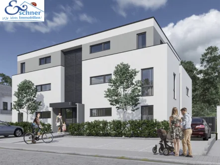 Willkommen! - Wohnung kaufen in Ginsheim - Moderne 4-Zimmer-Wohnung mit Sonnenbalkon und Aufzug