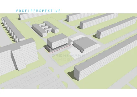 Kubatur Planungsstudie - Grundstück kaufen in Rostock - Neubauprojekt für eine Pflegeeinrichtung in beliebter und zentraler Lage von Lütten-Klein in Rostock