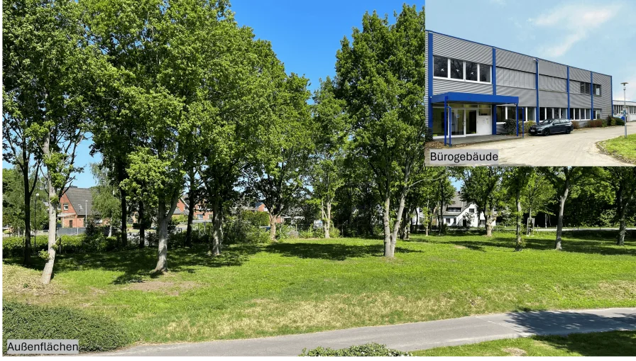 Außenflächen & Büro - Grundstück mieten in Westerrönfeld - Außenflächen ca. 5.000 m² (Büro und Lager möglich) an Hauptstraße Westerrönfeld, 5km von Rendsburg