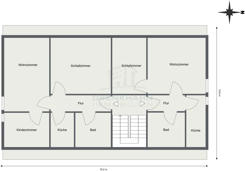 Grundriss Dachgeschoss Ausbaureserve