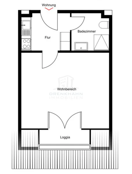 Grundriss - Wohnung kaufen in Travemünde - Traumhafte Eigentumswohnung mit Hafenblick in Travemünde