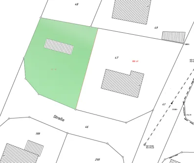 Flurkarte - Grundstück kaufen in Windeck / Rosbach - MANNELLA *Rosbach* Eckgrundstück in ruhiger Seitenstraßenlage mit Talblick