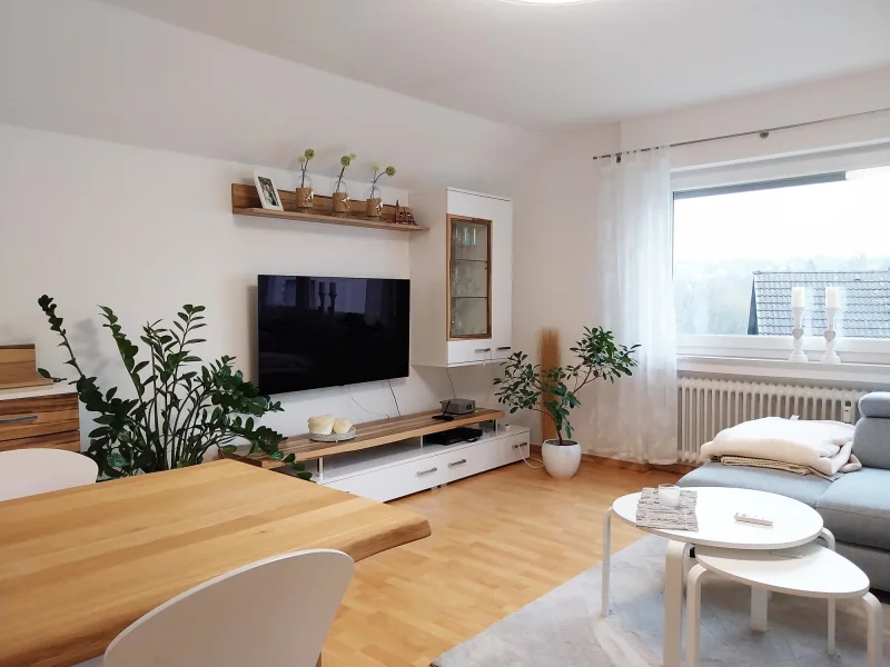 Wohnzimmer - Wohnung mieten in Neunkirchen-Seelscheid - MANNELLA *ZENTRAL und doch so ruhig, modernes Wohnen  in Seelscheid* mit Stellplatz und Dach-Terrasse