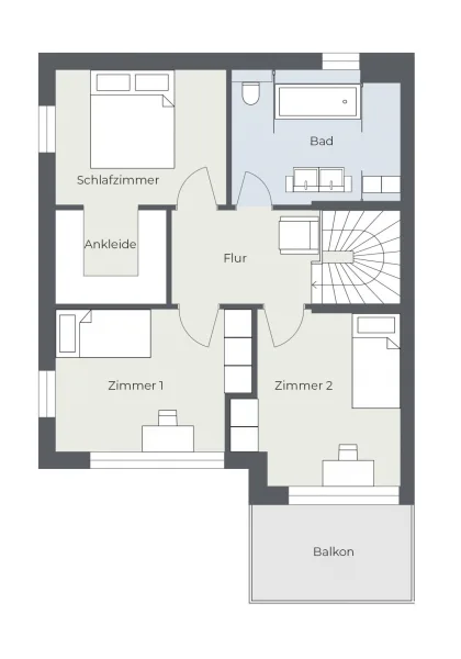 Grundriss Dachgeschoss 