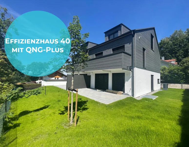 Effizienzhaus 40 mit QNG-Plus - Haus kaufen in Herrsching am Ammersee - Bezugsfertige Neubau-Doppelhaushälfte: Modernes Wohnen in ruhiger Lage