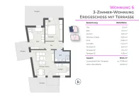 Grundriss Wohnung 6