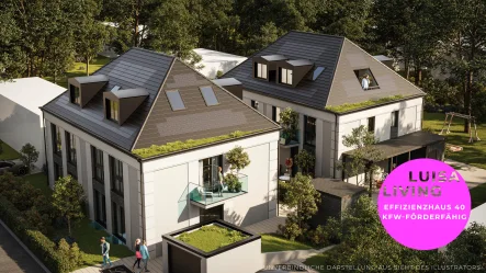 Effizienzhaus 40 - KfW-Förderfähig - Wohnung kaufen in München - Moderne 3-Zimmer-Gartenwohnung für die junge Familie