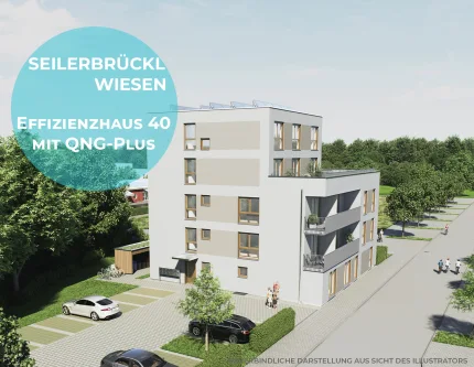 Effizienzhaus 40 mit QNG-Plus - Wohnung kaufen in Freising - Tolles 1-Zimmer-Apartment mit Potenzial für ein zweites Zimmer