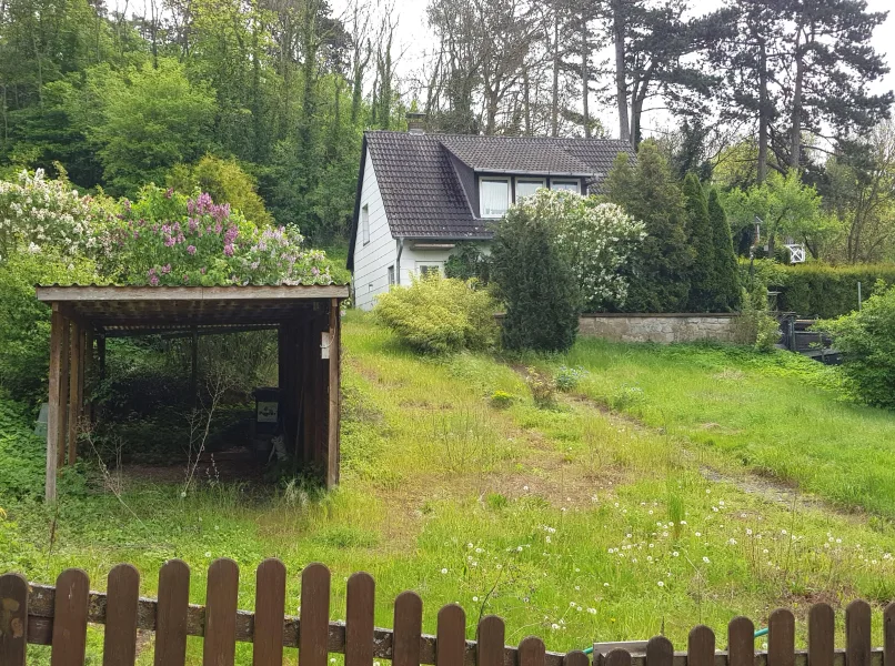 Ansicht von Nordwesten - Haus kaufen in Hardegsen - Einfamilienhaus im Grünen - Hardegsen Ortsteil Hettensen - für den Käufer provisionsfrei!