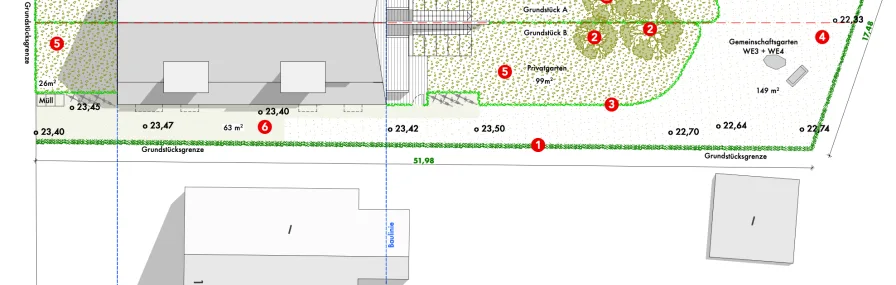 Planungsbeispiel Doppelhaus