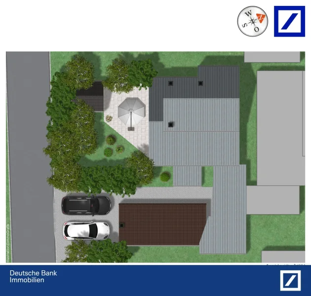 immoGrafik-Exposeplan Züricher - Haus kaufen in Düsseldorf - Abrissobjekt mit Potenzial: Gestalten Sie ihre Traumimmobilie von Grund auf neu