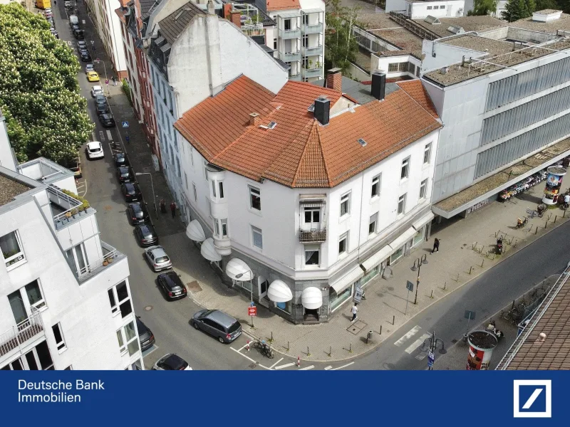 Luftaufnahme - Haus kaufen in Frankfurt - Attraktives Wohn- und Geschäftshaus in Bestlage von Frankfurt!