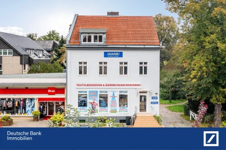 Fassade Straßenansicht - Büro/Praxis kaufen in Berlin - Ortskern Rudow - repräsentative 1A-Lage für Ihr Gewerbe