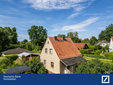 Draufsicht rückwärtige Seite - Haus kaufen in Falkensee - *CHARMEBOLZEN mit Traumgarten*4 Zimmer*ca. 85 m² Wfl.* Potential!*