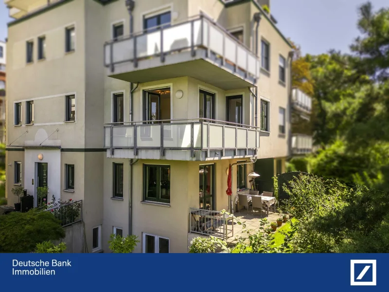 Sicht zur Terrasse - Wohnung kaufen in Berlin - Stilvolles Wohnen nahe der Schloßstraße 