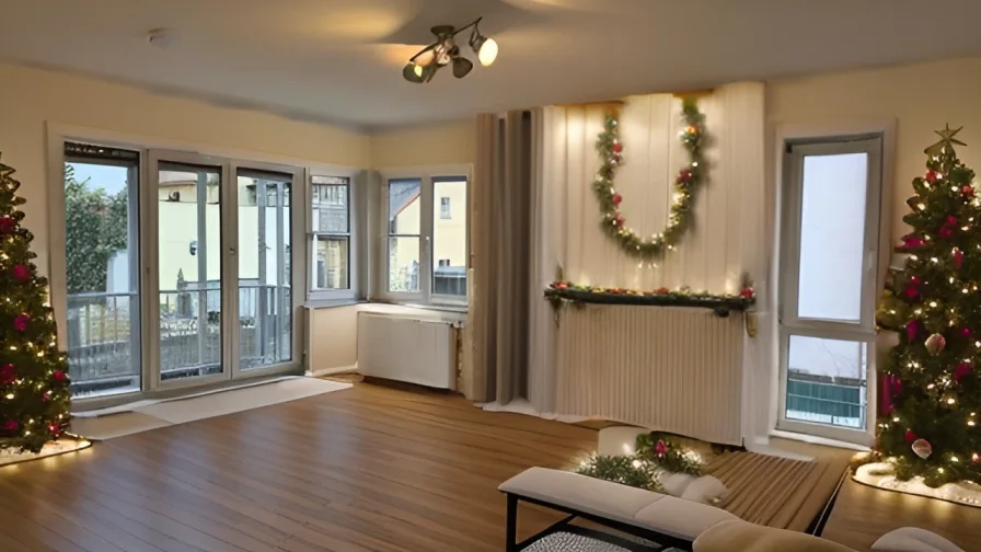 Wohnzimmer - Wohnbeispiel - Wohnung kaufen in Worms - Lichtdurchflutete Eigentumswohnung mit Balkon! 