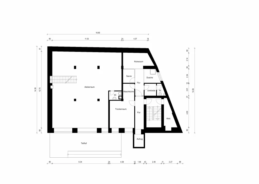 Grundriss Souterrain