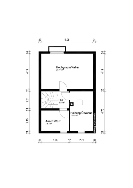 Grundriss Untergeschoss