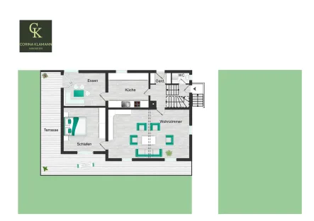 Erdgeschoss - Haus kaufen in Welzheim - Einfamilienhaus mit Ausbaupotential: 586 m² Grundstück, Doppelgarage