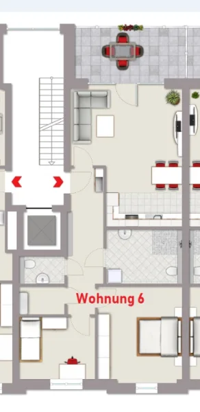 Grundriss Wohnung 6