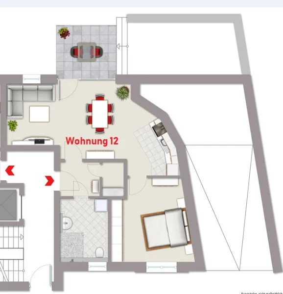 Grundriss Wohnung 12