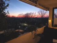 Abendstimmung auf dem Balkon