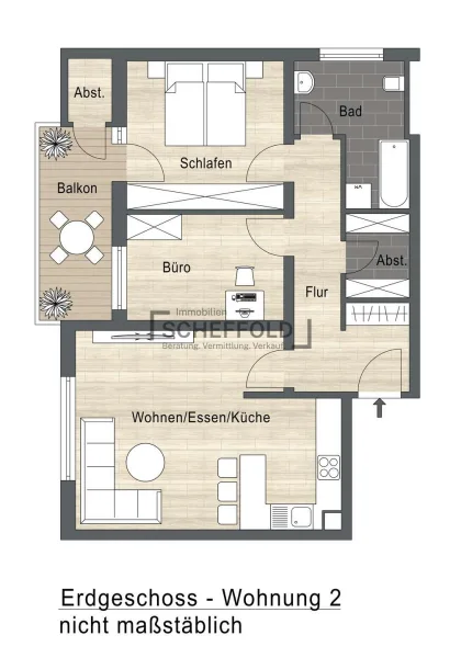 Erdgeschoss - Wohnung 2