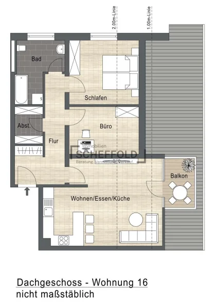 Dachgeschoss - Wohnung 16