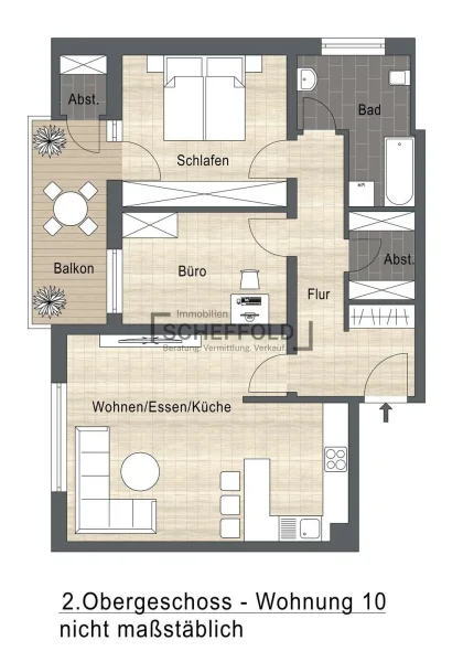 2. Obergeschoss - Wohnung 10