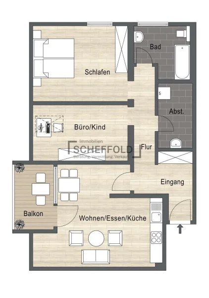 Dachgeschoss - Wohnung 14