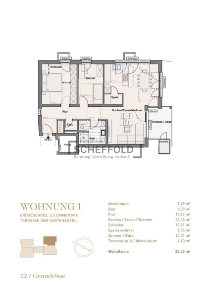 Grundriss Wohnung