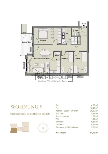 Grundriss Wohnung 09