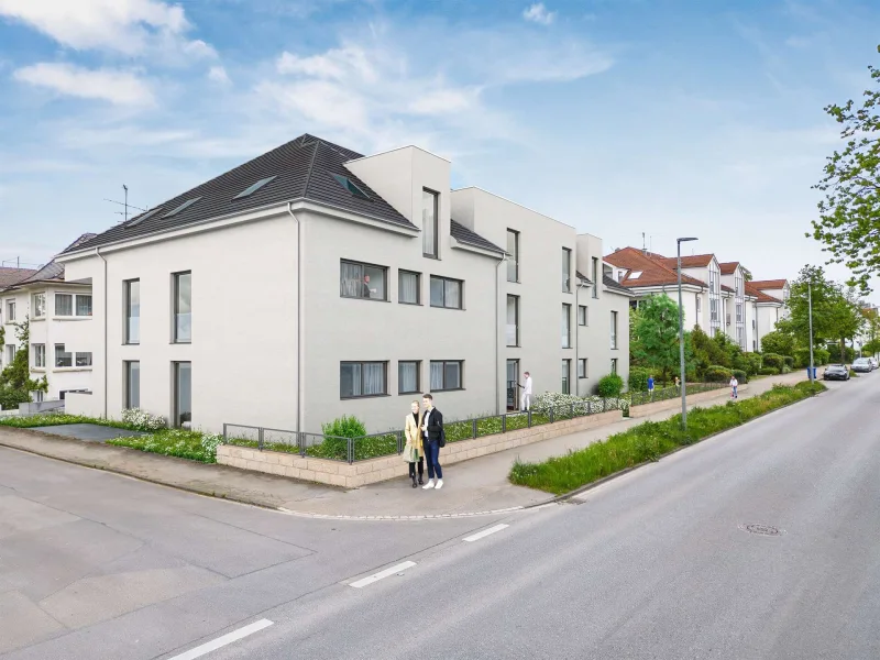 Süd-Ansicht - Wohnung kaufen in Laupheim - Modern und zentral! 3,5-Zimmer-Eigentumswohnung in beliebter Wohnlage