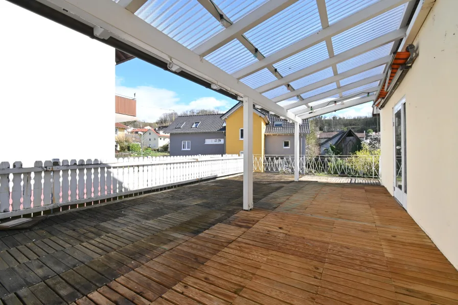 52 m² große Dachterrasse