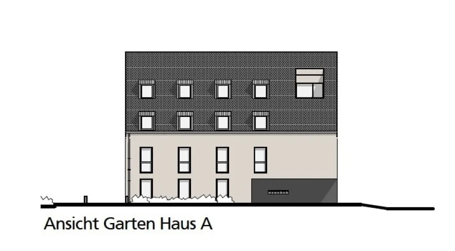 Ansicht Garten Haus A