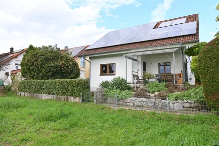 Rückseite - Haus kaufen in Breisach - Traumhaftes Einfamilienhaus in Breisach-Niederrimsingen mit atemberaubendem Ausblick