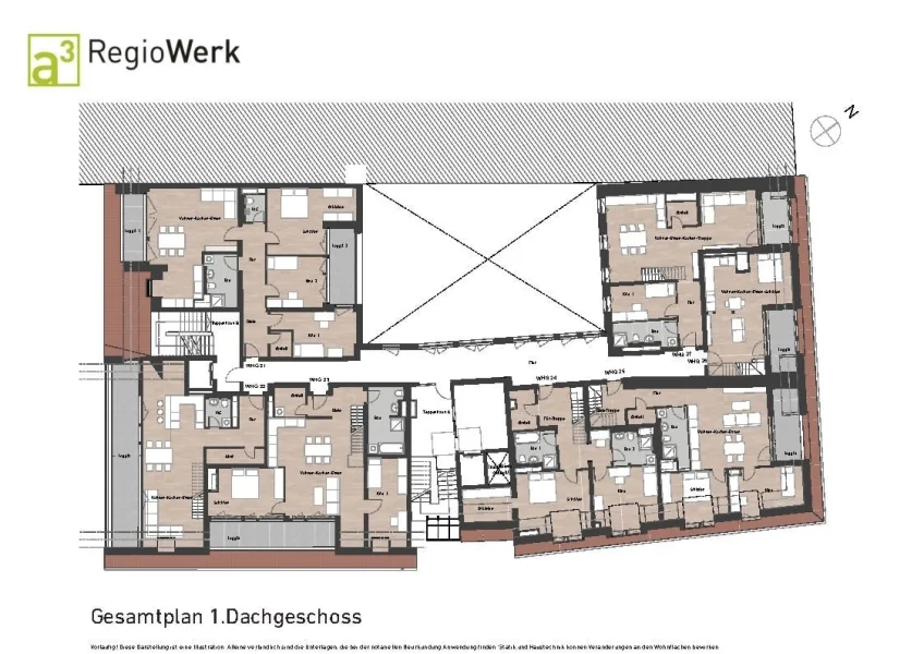 Gesamtplan 1. Dachgeschoss